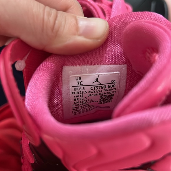NWOT Air Jordan Drip 23 Rain Boot Pink 7C - Picture 8 of 13